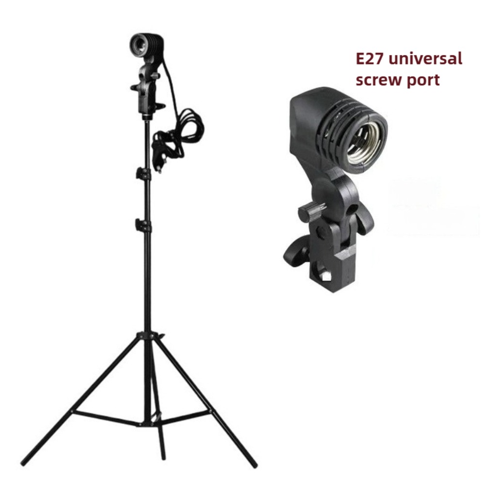 Photography Lighting For Studio - حامل لمبة الضوء 2 متر، مقبس