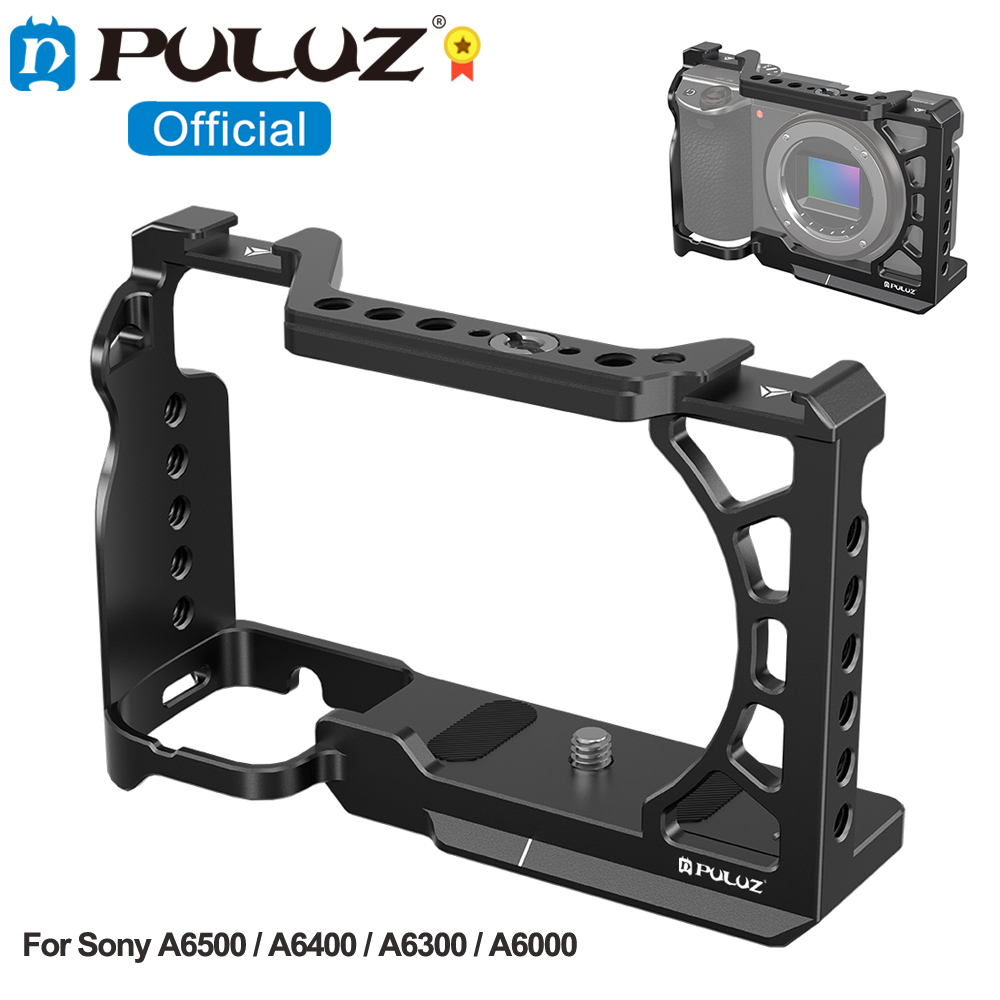 Sony Camera A6400 - PULUZ قفص كاميرا معدني توسيع جبل