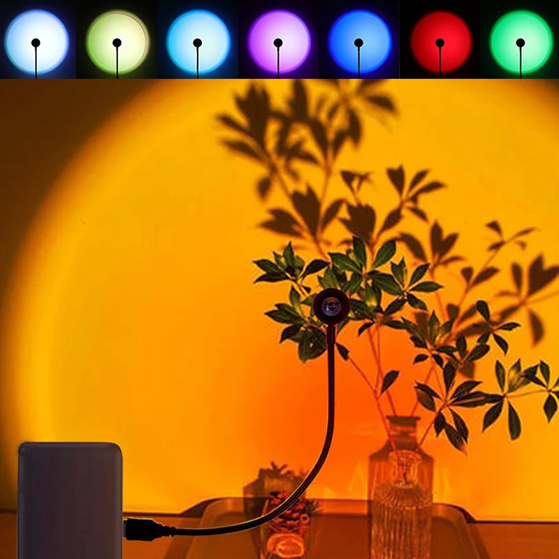 Photography Lighting Mood - LED USB غروب الشمس مصباح العارض