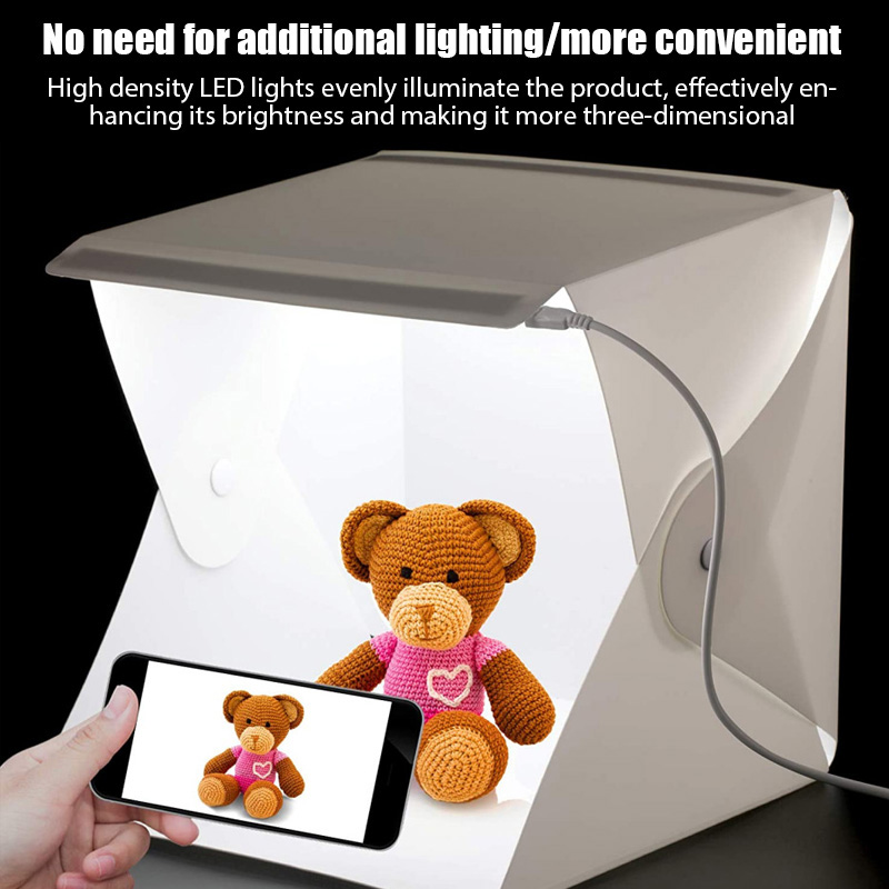 Macro Photography Lighting Kit - صندوق الضوء صندوق إضاءة صغير استوديو