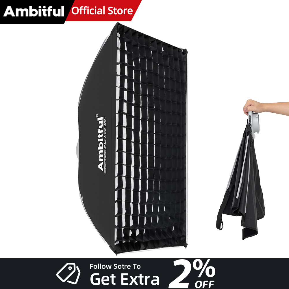 Photography Studio Lighting Set Up - صندوق إضاءة استوديو AMBITFUL Q7-II مقاس