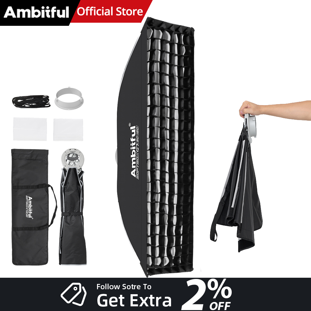 Photography Studio Lighting Set Up - صندوق إضاءة مربع AMBITFUL Q7-II مقاس