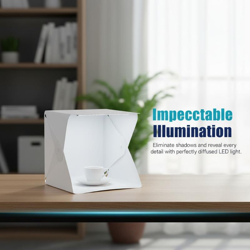 Photography Lighting On The Go - صندوق إضاءة LED مبتكر قابل للطي