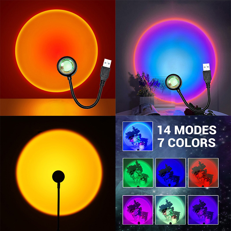 Photography Lighting Mood - ZK40 LED مصباح غروب الشمس أضواء