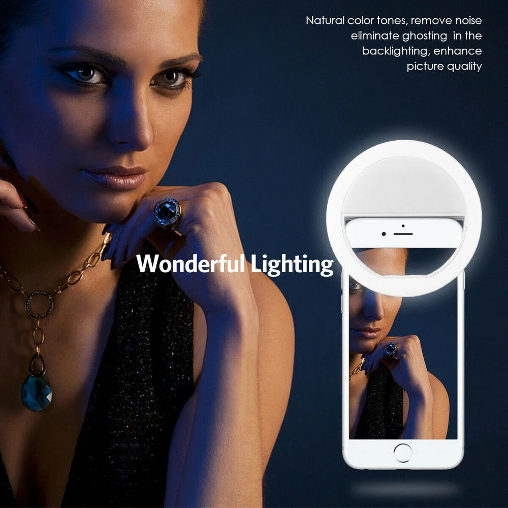 ضوء سيلفي LED قابل للشحن عبر U - مراجعة Photography Lighting Devices وسعره