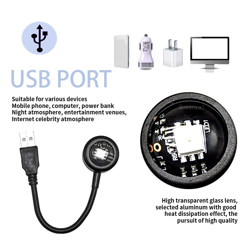 LED USB غروب الشمس مصباح العار - مراجعة Photography Lighting Mood وسعره