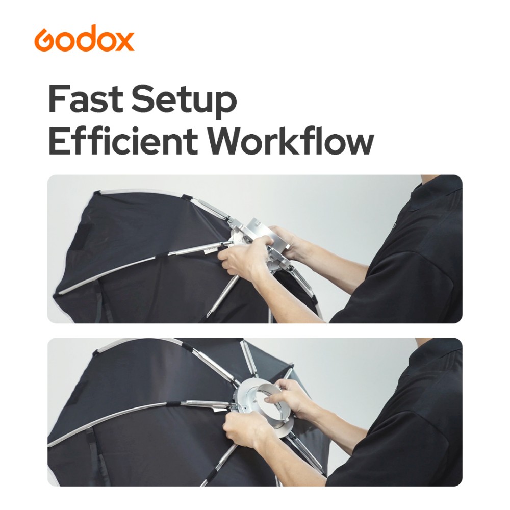Godox EazyFlow Bty 65S/85S طبق - مراجعة Photography Studio Lighting Set Up وسعره