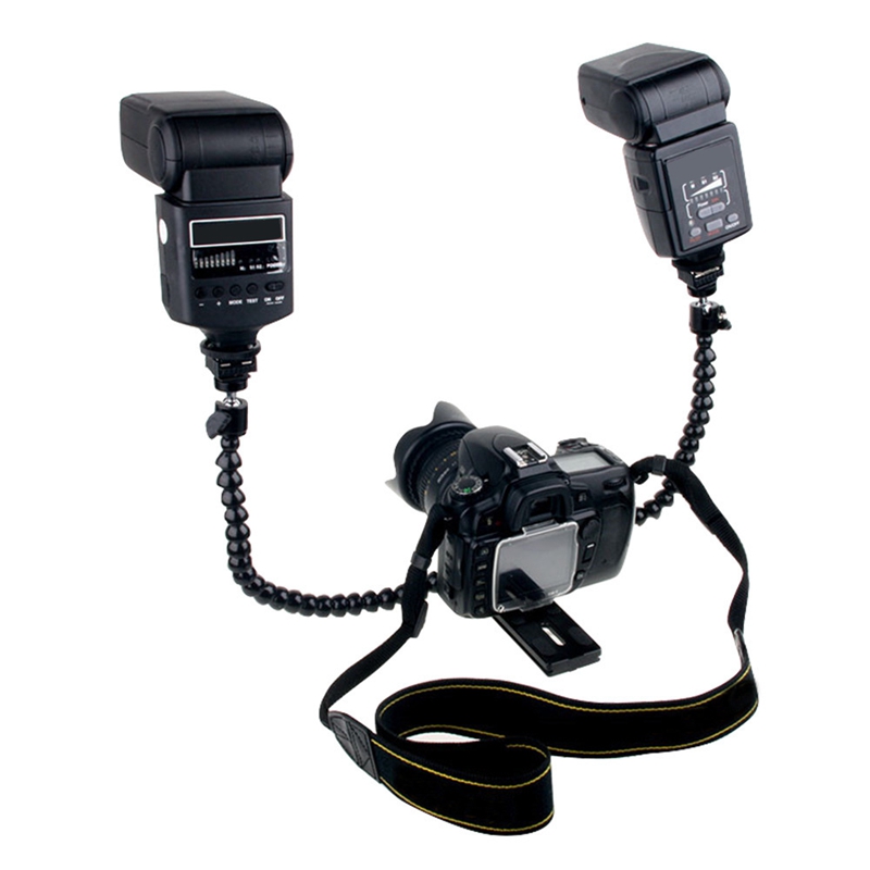 حامل مرن مزدوج الذراع للحذاء ا - مراجعة Macro Photography Lighting Kit وسعره