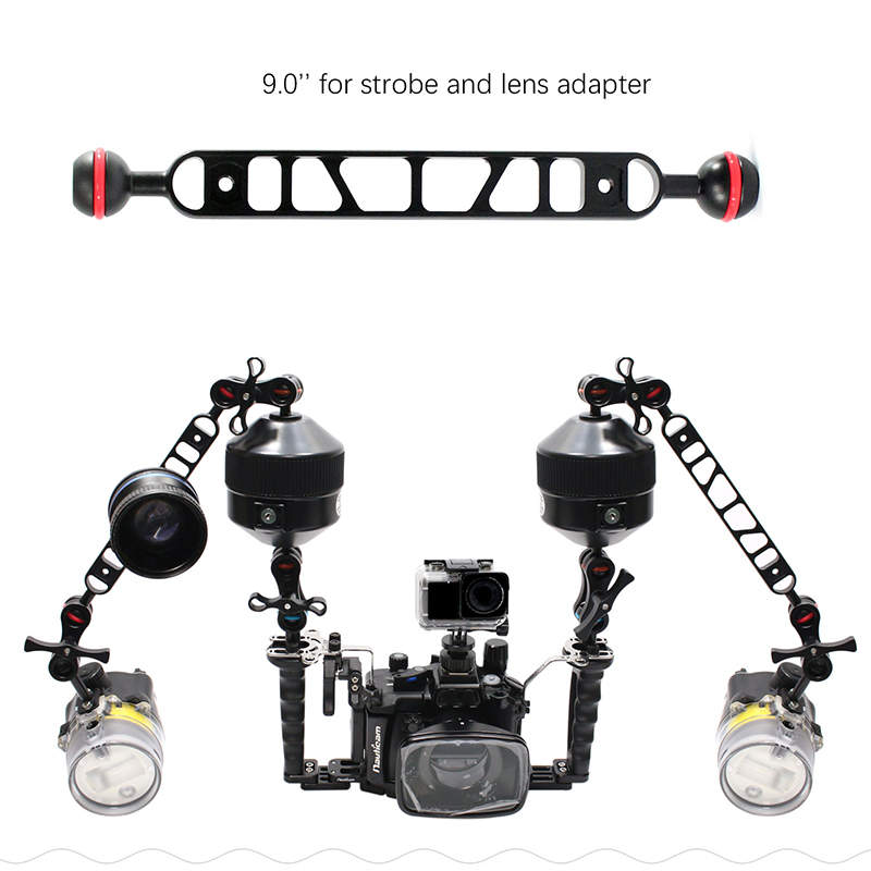 Nitescuba محول كرة ألومنيوم لل - مراجعة Macro Photography Lighting Kit وسعره
