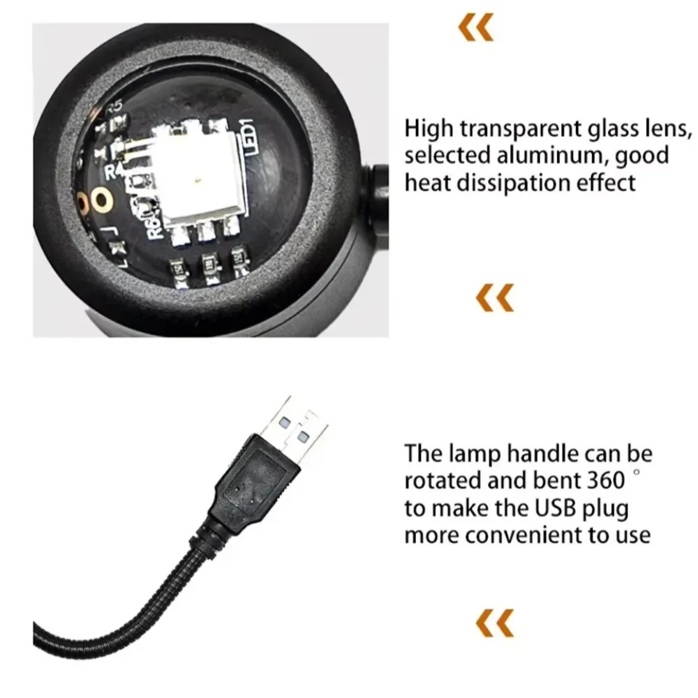 مصباح إسقاط ضوئي LED RGB بتأثي - مراجعة Photography Lighting Mood وسعره