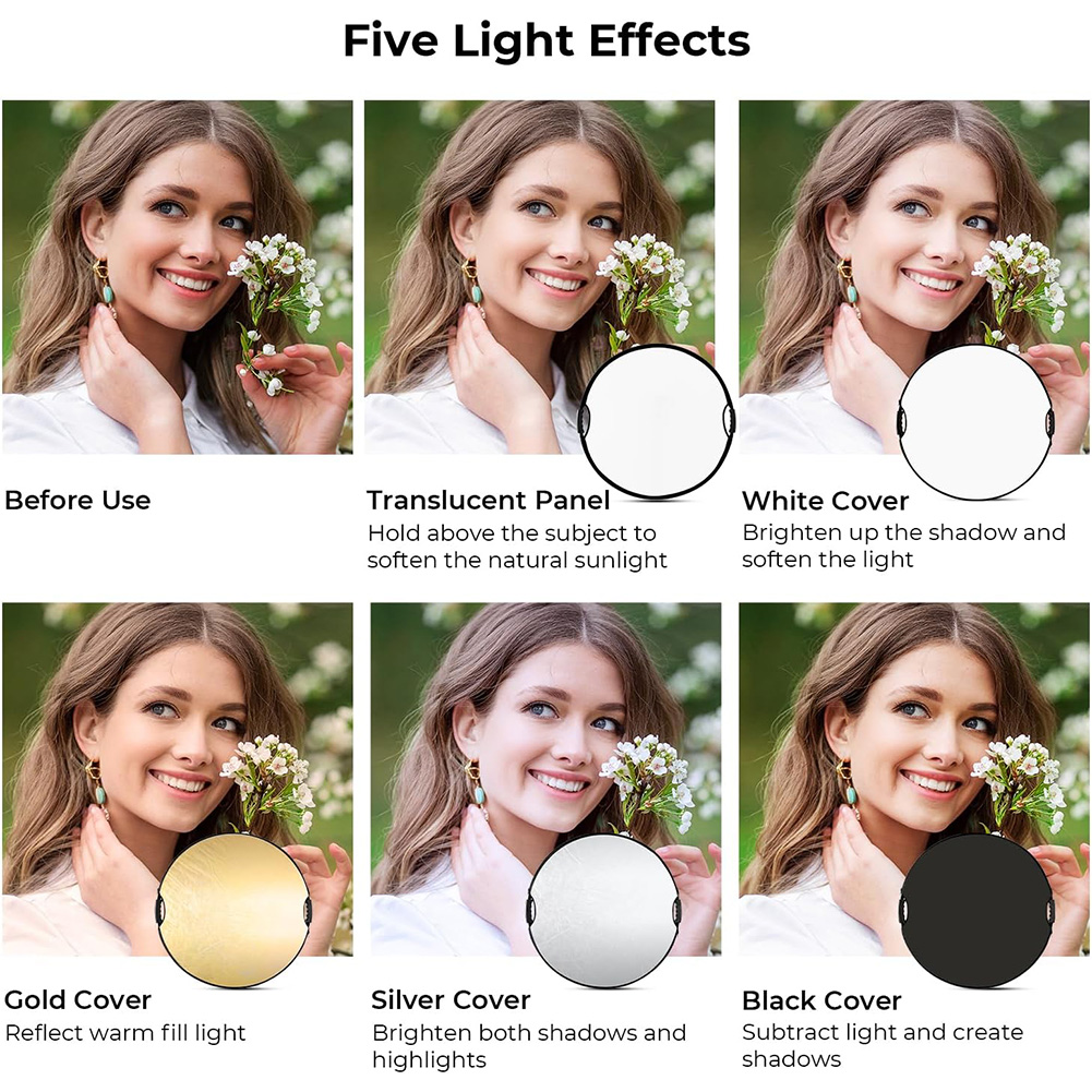 عاكس ضوء قابل للطي من MYOBO مع - مراجعة Photography Lighting For Studio وسعره