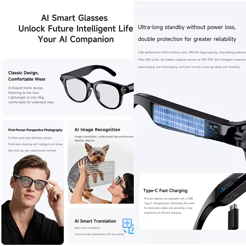 نظارات ذكية M89-S مزودة بكامير - مراجعة Photography Lighting Devices وسعره