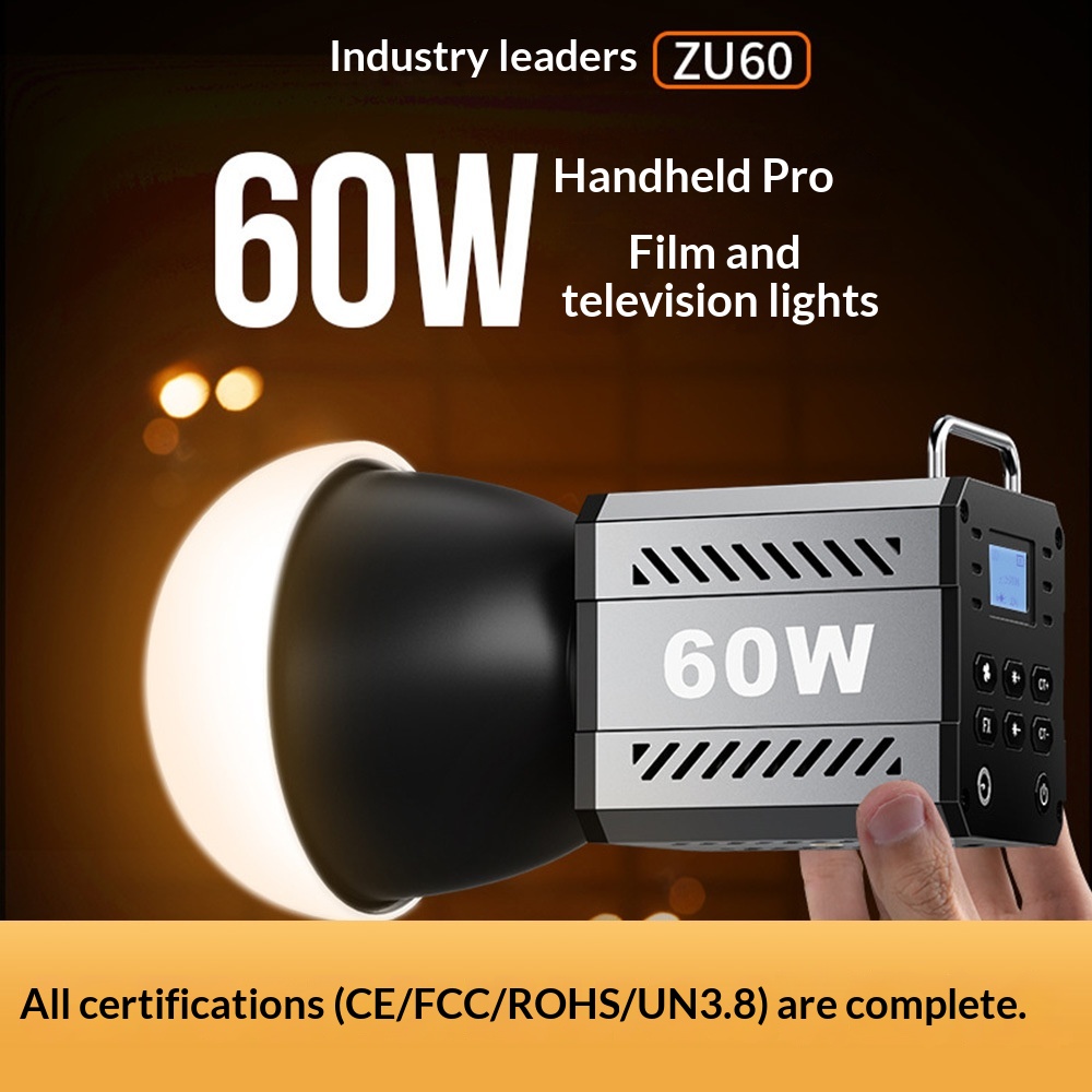ضوء فيديو LED صغير بقوة 60 واط - مراجعة Photography And Videography Lighting وسعره