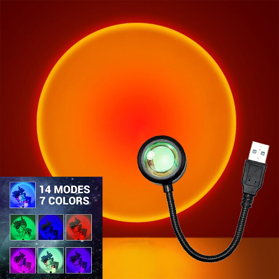 ZK40 LED مصباح غروب الشمس أضوا - مراجعة Photography Lighting Mood وسعره