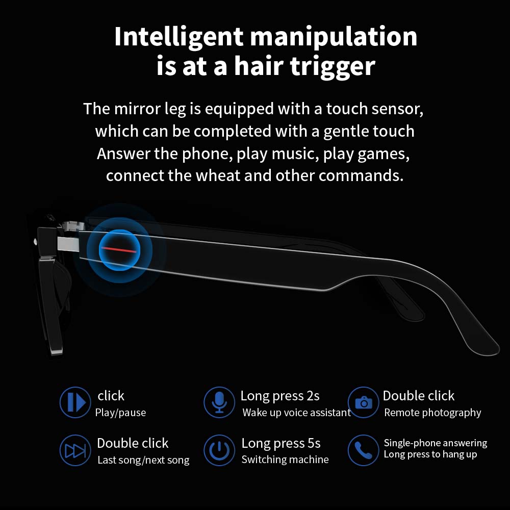 نظارات SENBONO E13 الذكية: عدس - مراجعة Photography Lighting Devices وسعره